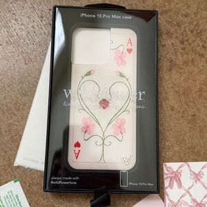 Wildflower iPhone case and screen protector